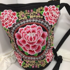 Urban Outfitters Boho Flowered Crossbody Bag